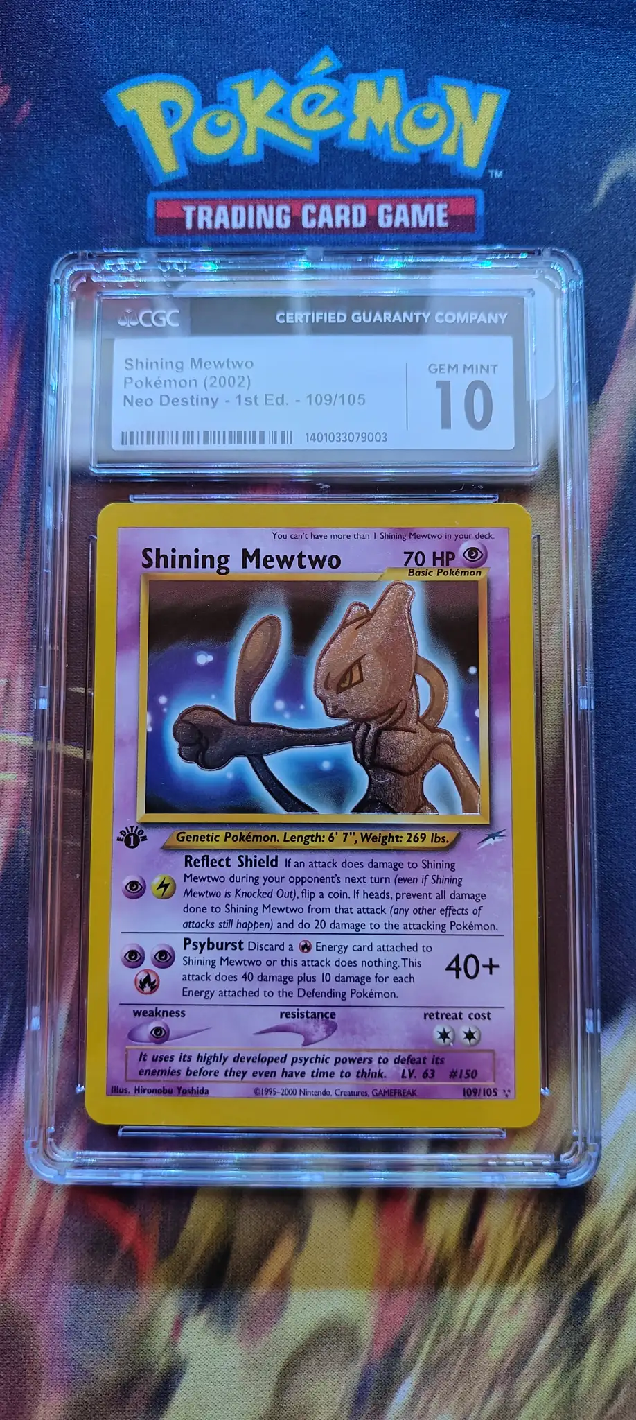First Edition Shining Mewtwo CGC 10 GEM MINT 💎
