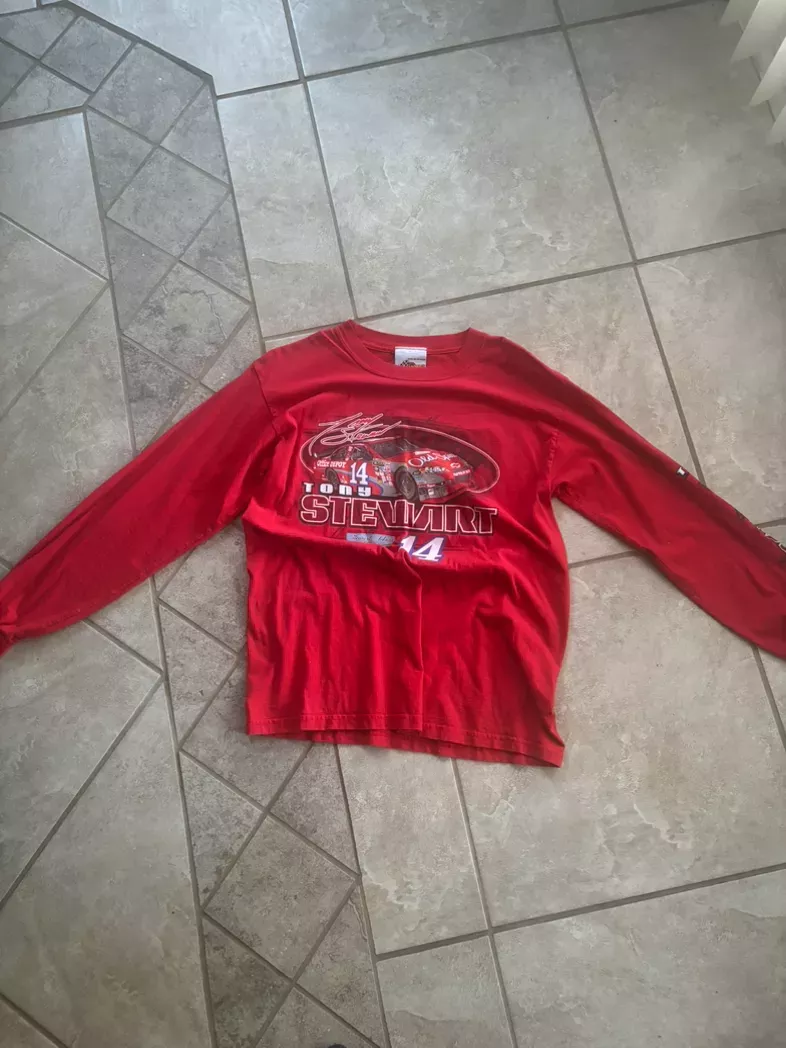 Vintage Tony Stewart #14 Long Sleeve Racing Tee