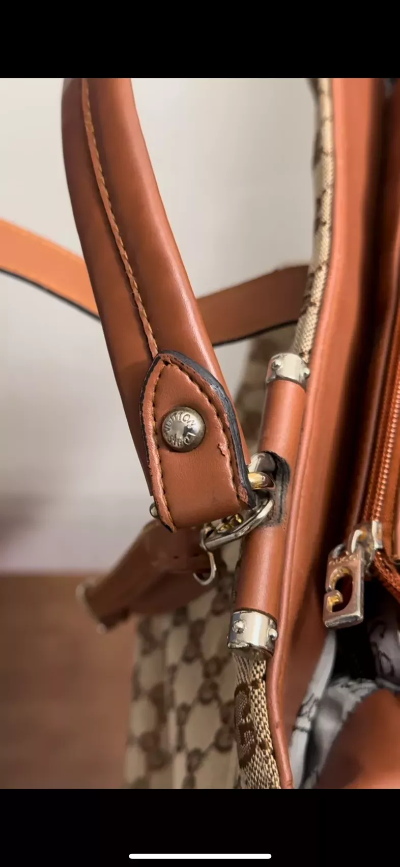 90s Gucci Bootleg Monogram Satchel Bag