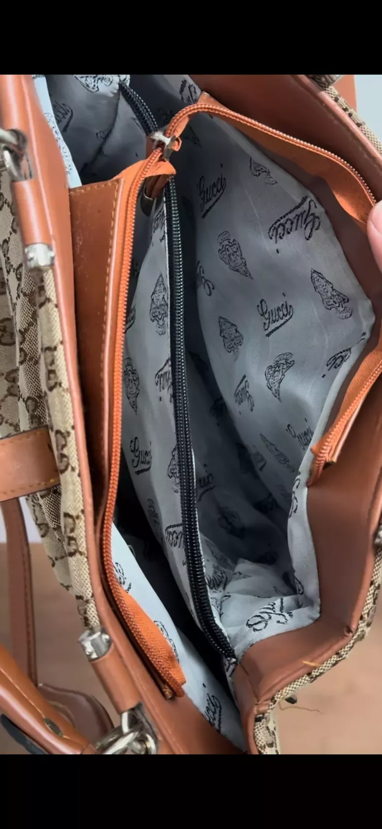90s Gucci Bootleg Monogram Satchel Bag