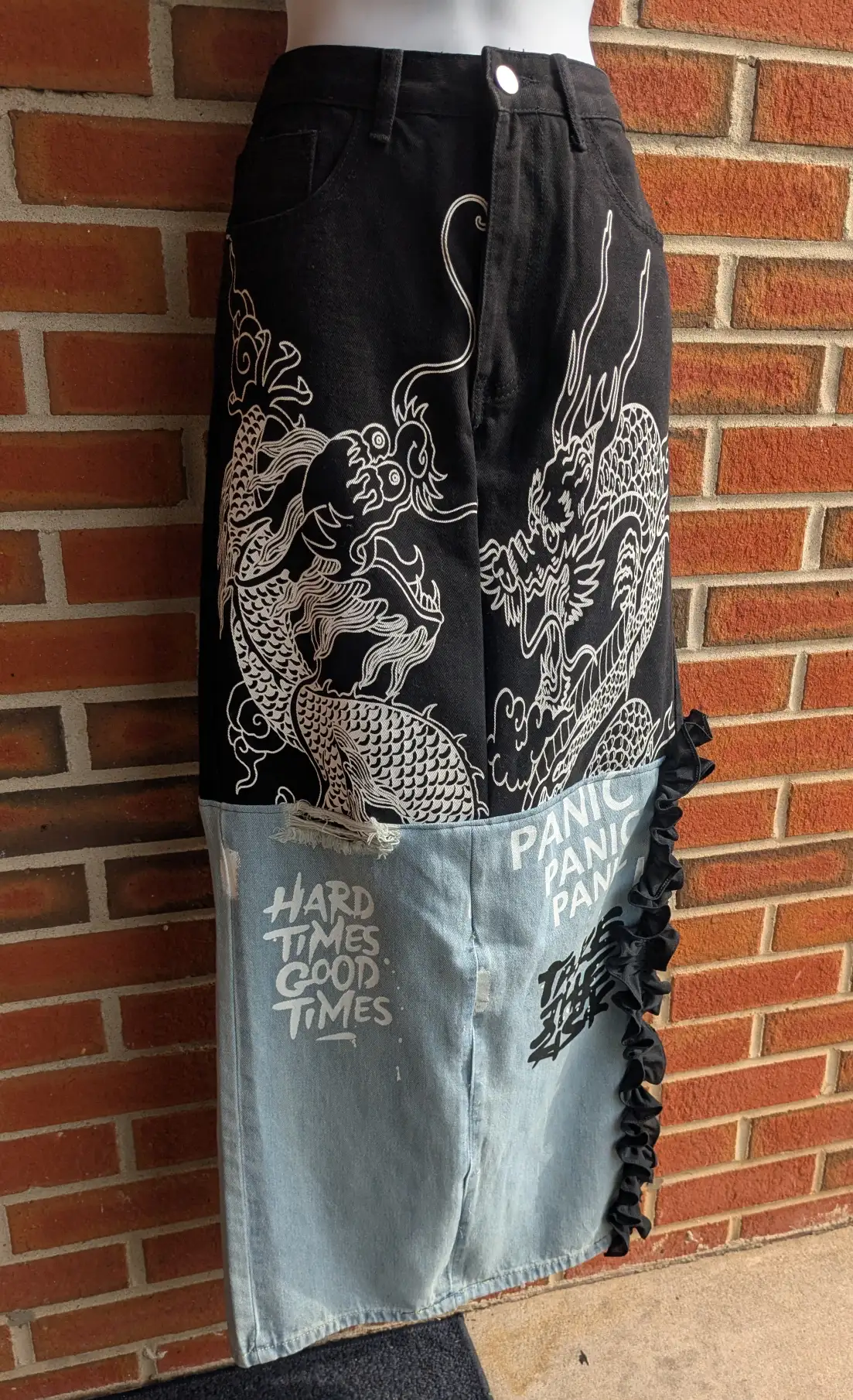 Dragon Denim Dream Skirt
