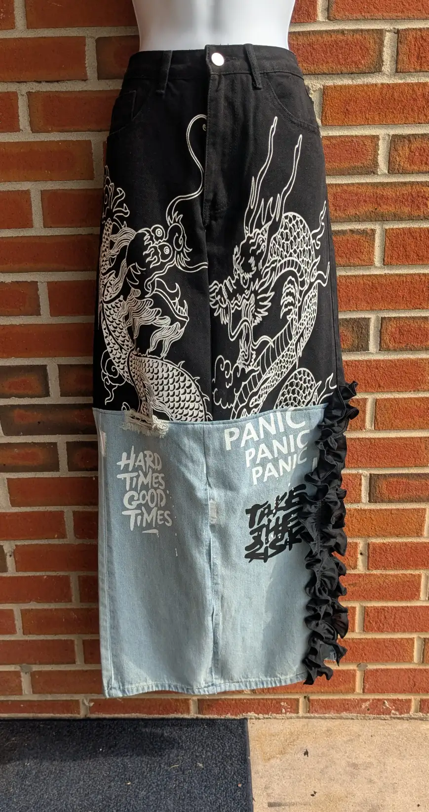 Dragon Denim Dream Skirt