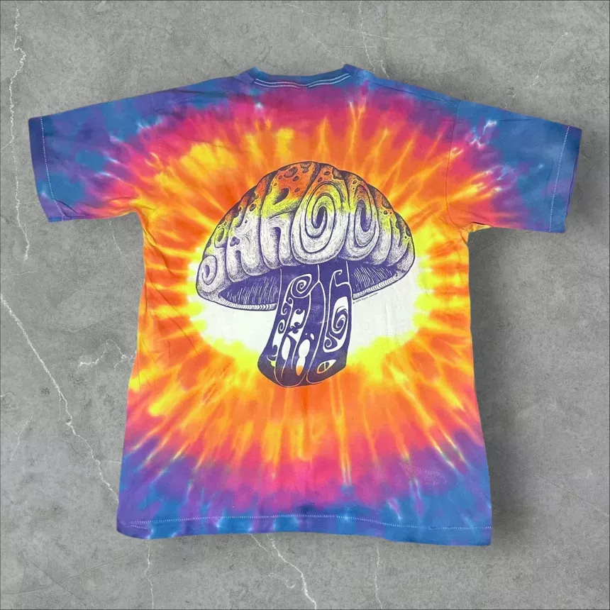 1994 GD-Inspired Ripple Junction Psychedelic Frog Shroom Tee