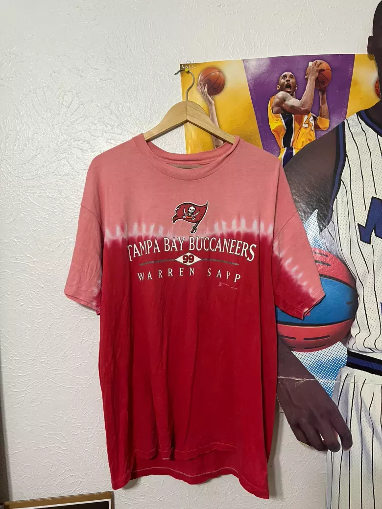 Vintage Tampa Bay Buccaneers Warren Sapp Tie-Dye Tee