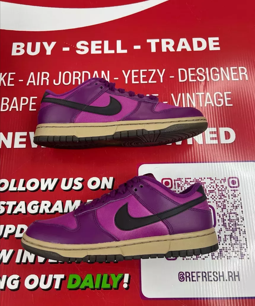 Nike Dunk Low Viotech Hot Fuchsia Size 8W/6.5Y