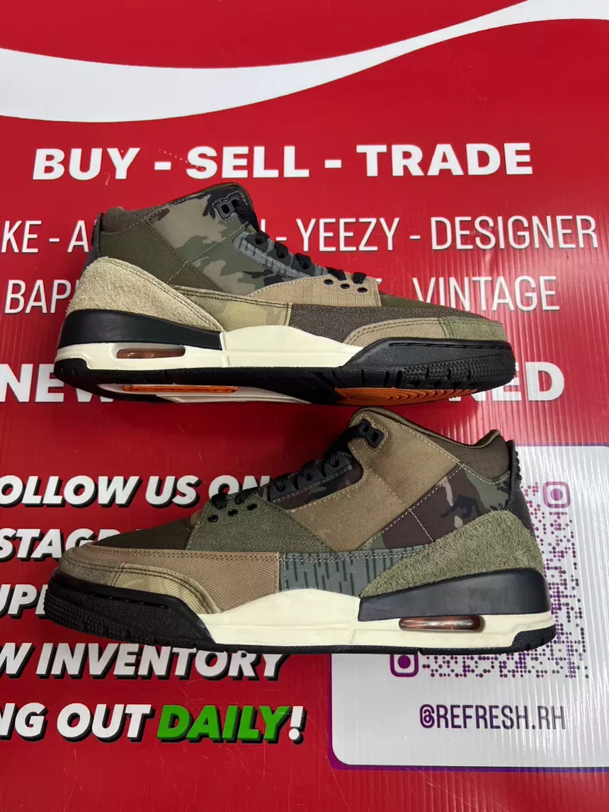 Air Jordan 3 Patchwork Camo Size 9.5