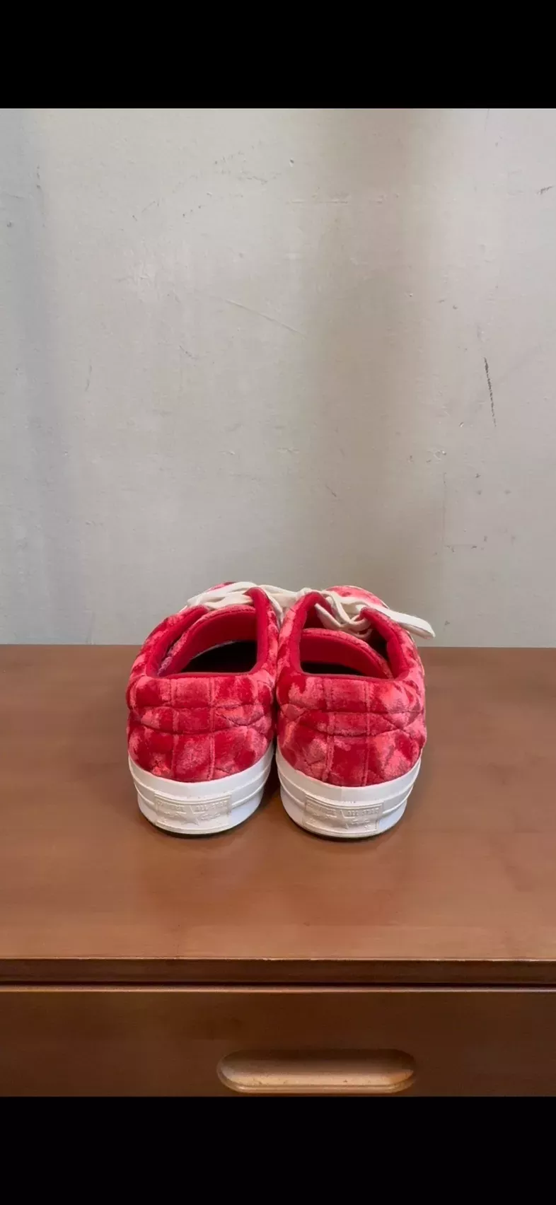 Golf Le Fleur Crimson Velvet Sneakers