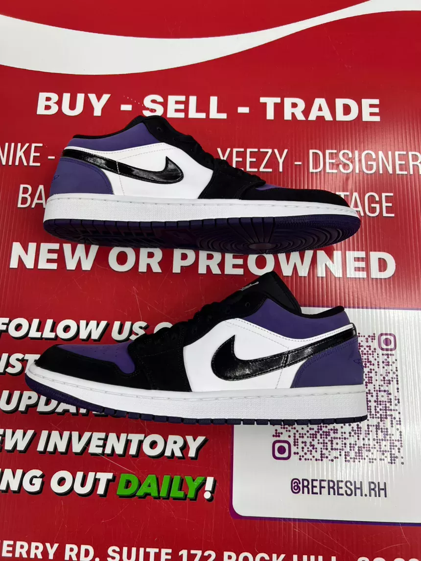 Air Jordan 1 Low Court Purple Size 11
