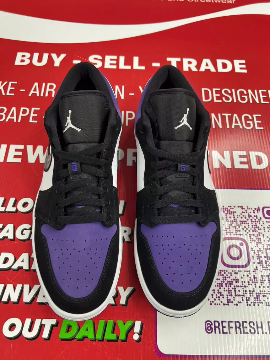 Air Jordan 1 Low Court Purple Size 11