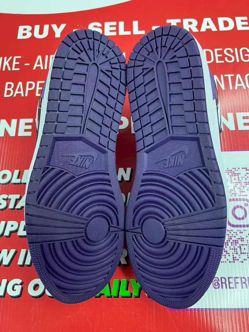 Air Jordan 1 Low Court Purple Size 11