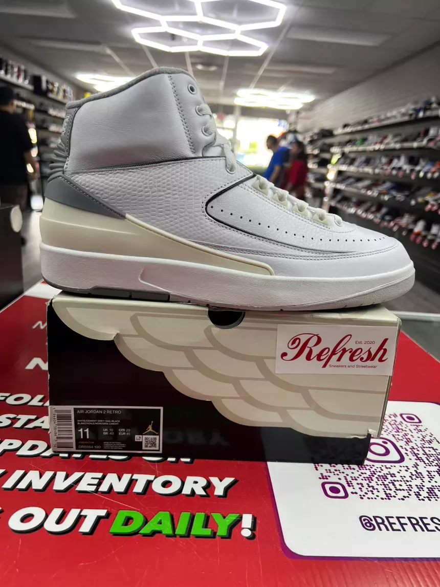 Air Jordan 2 Cement Grey Size 11