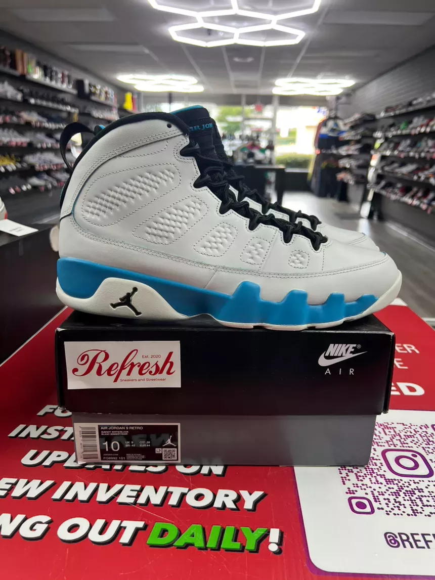 Air Jordan 9 Powder Blue Size 10