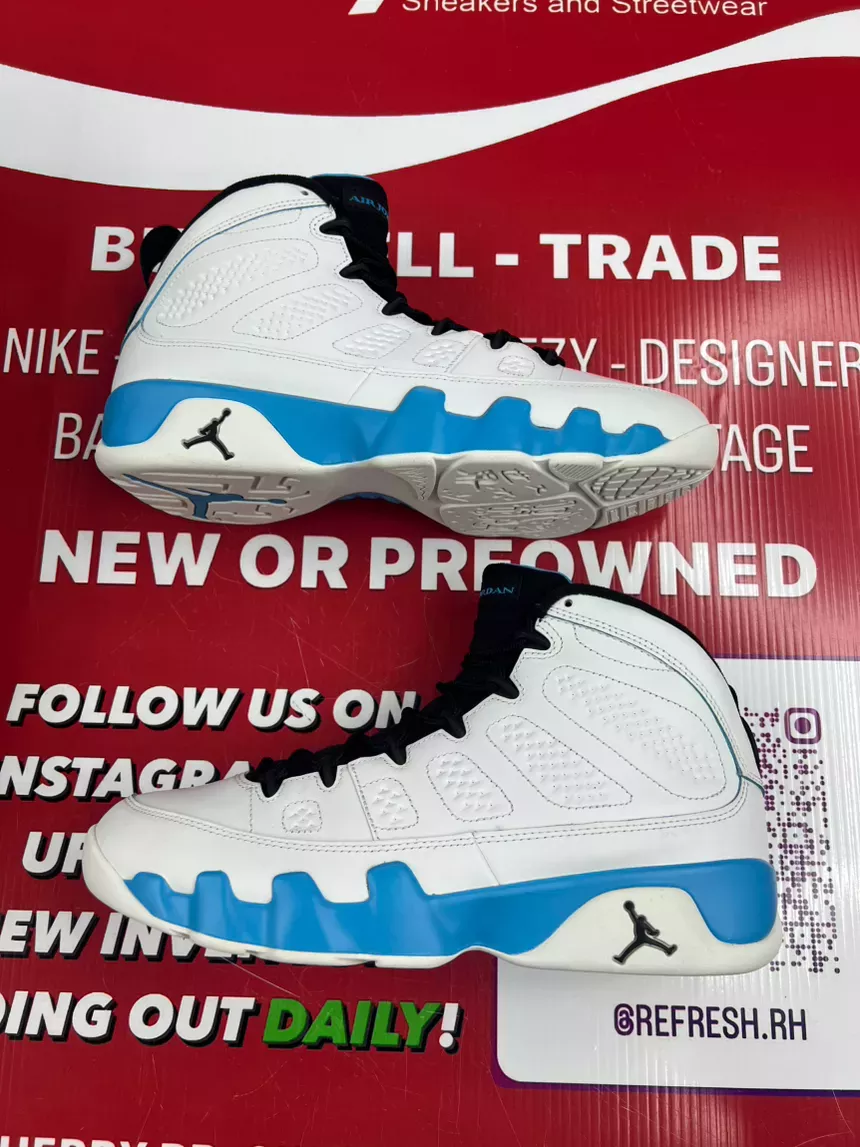 Air Jordan 9 Powder Blue Size 10