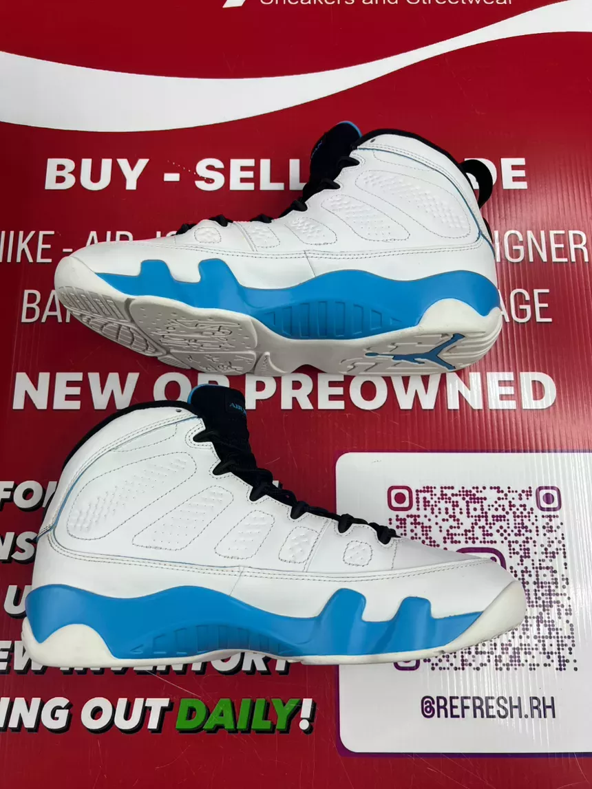 Air Jordan 9 Powder Blue Size 10