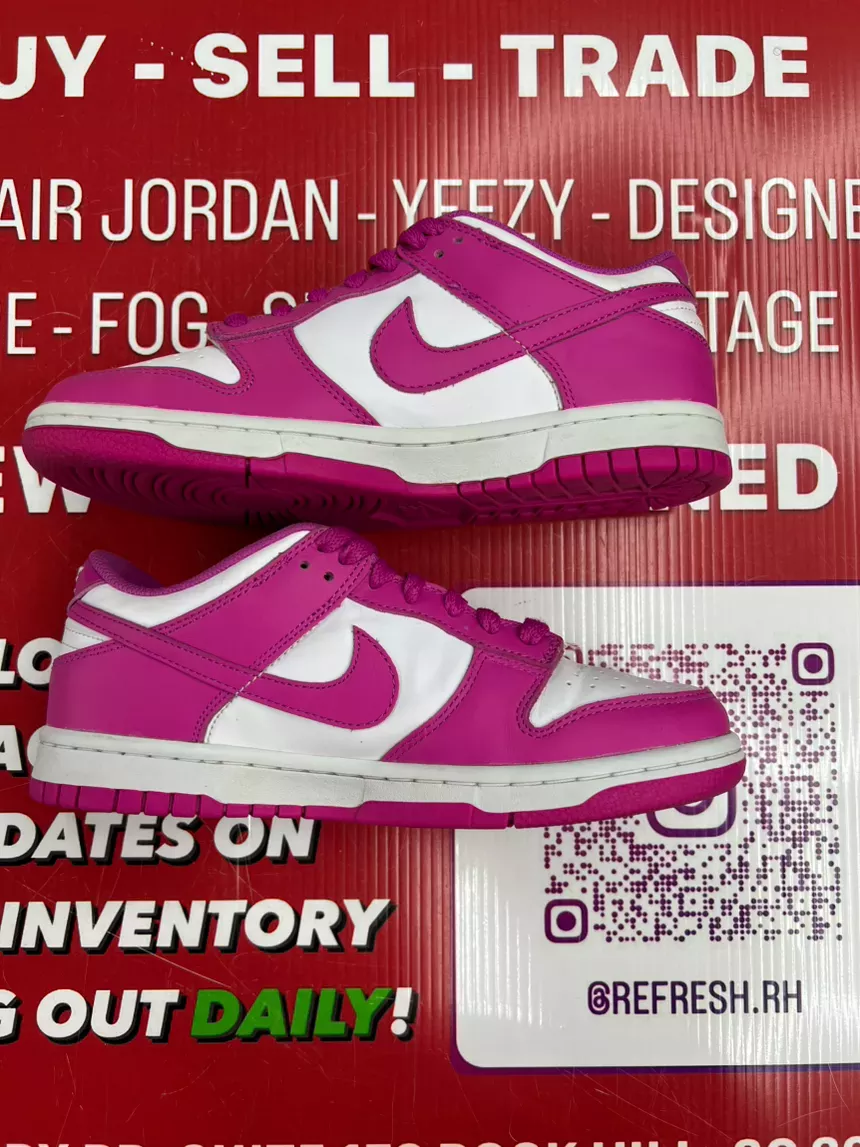 Nike Dunk Low Fuchsia Size 5.5y