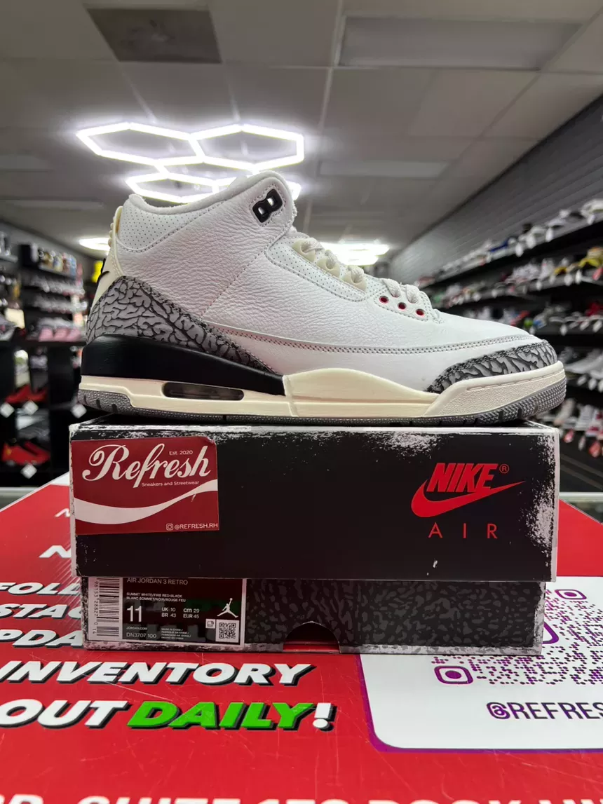 Air Jordan 3 White Cement Reimagined Size 11