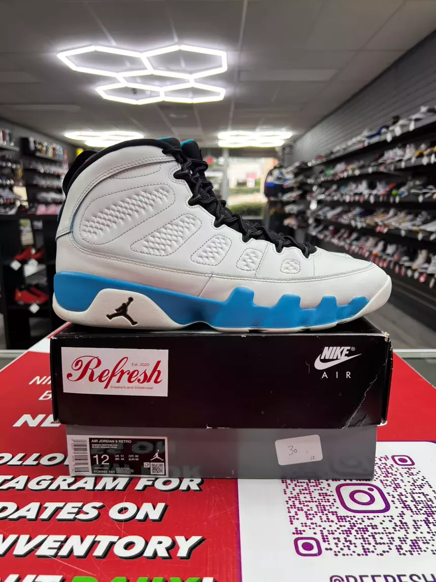 Air Jordan 9 Powder Blue Size 12