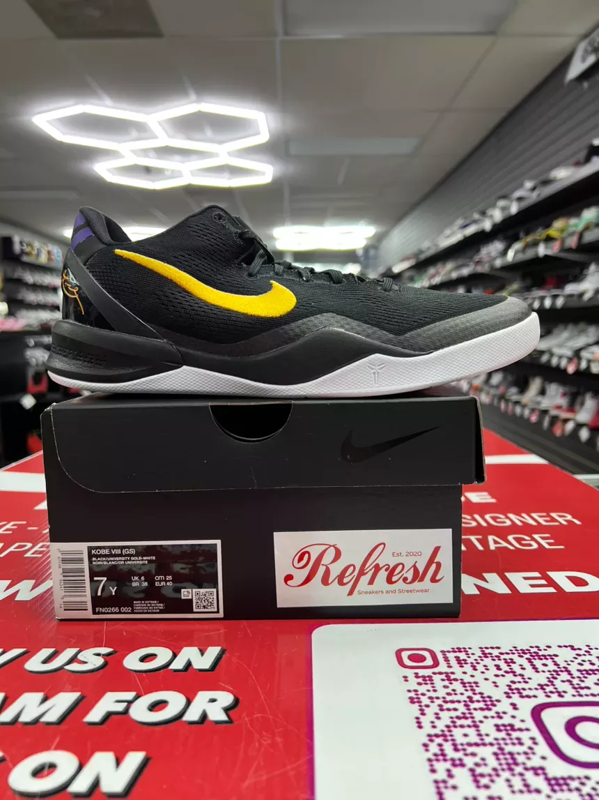 Nike Kobe 8 Lakers Away Size 7y