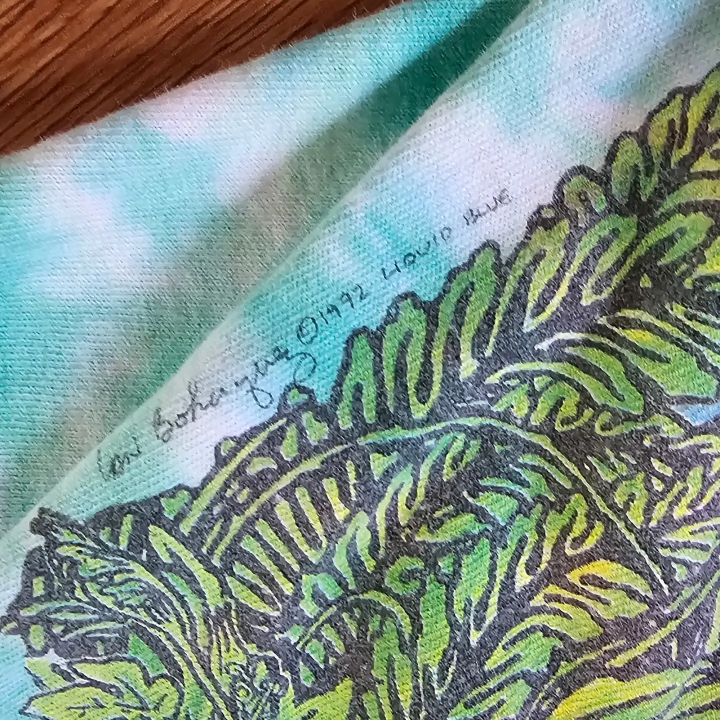 1992 Liquid Blue Terra Mater (Mother Earth) Constellation - Size XL (22.5 x 30)