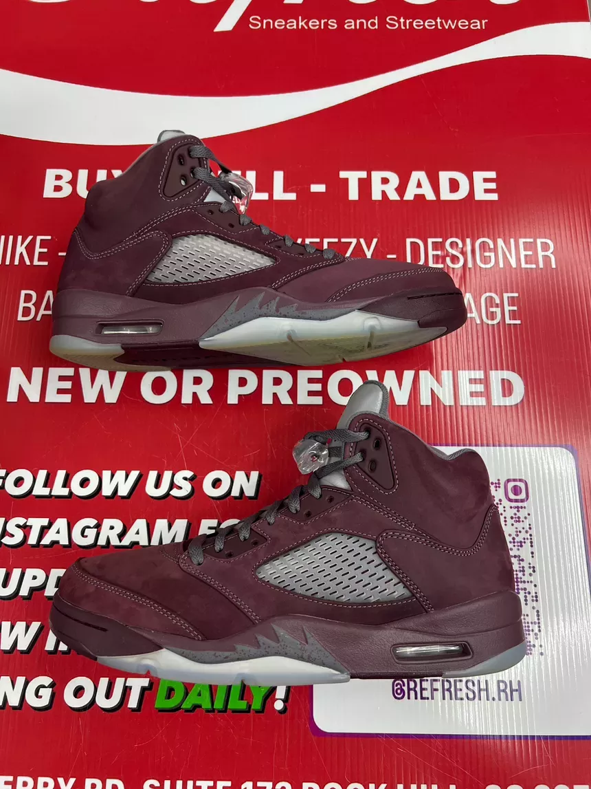 Air Jordan 5 Burgundy Size 10.5
