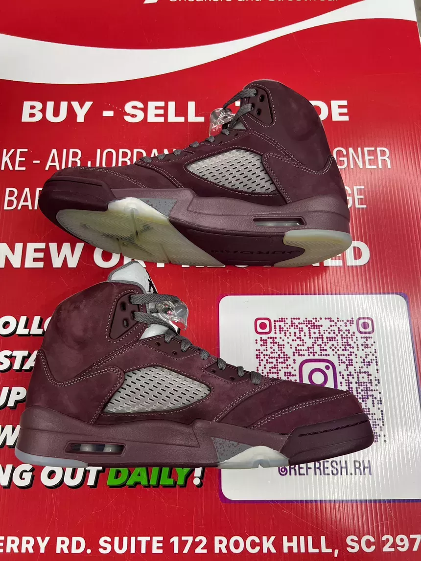 Air Jordan 5 Burgundy Size 10.5