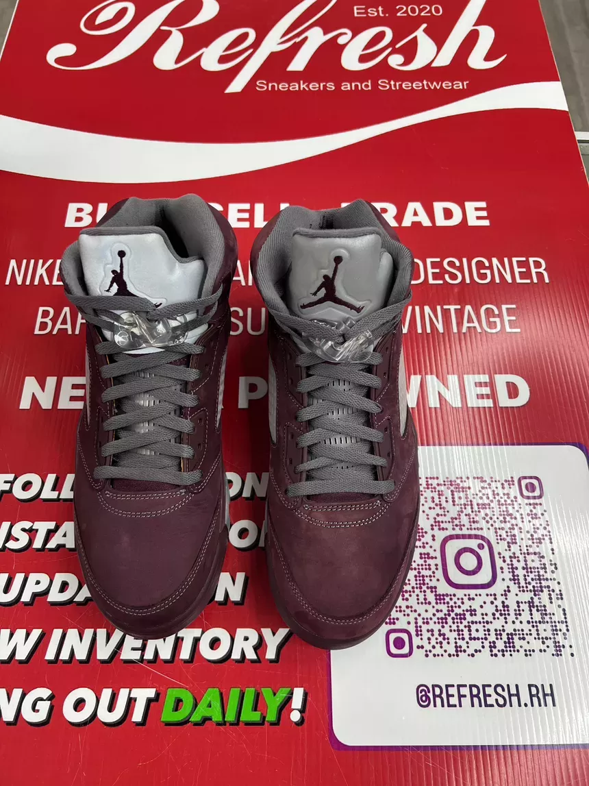 Air Jordan 5 Burgundy Size 10.5