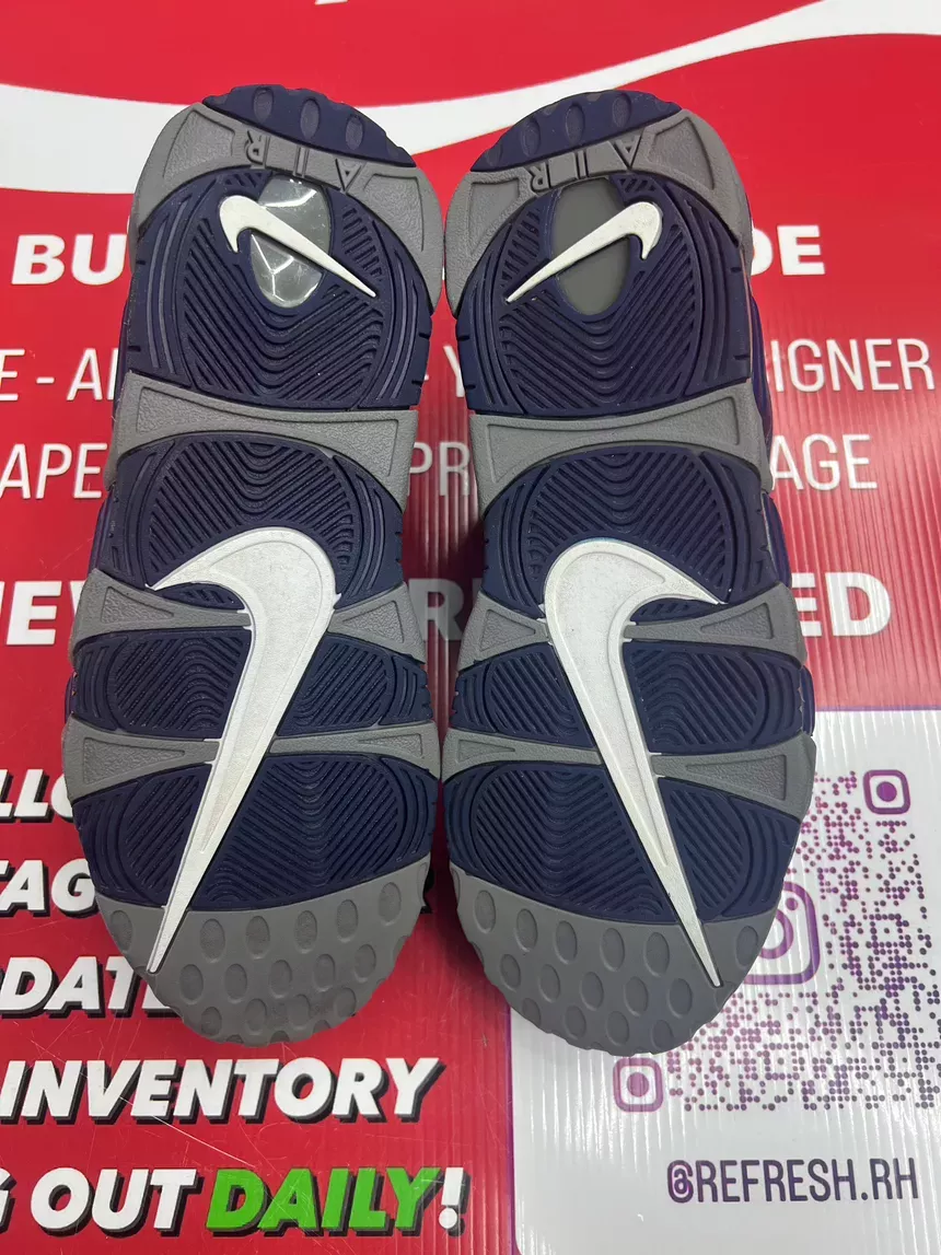 Nike Uptempo Cool Grey Midnight Navy Size 11