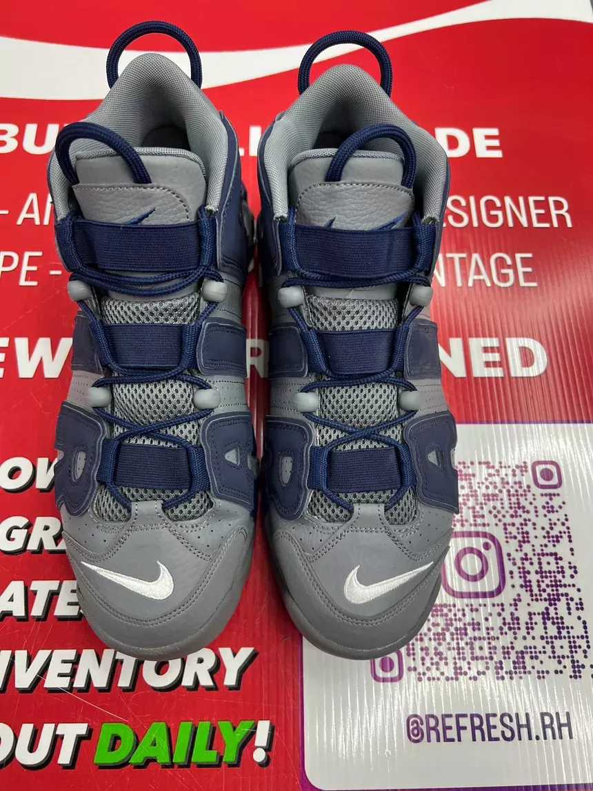 Nike Uptempo Cool Grey Midnight Navy Size 11