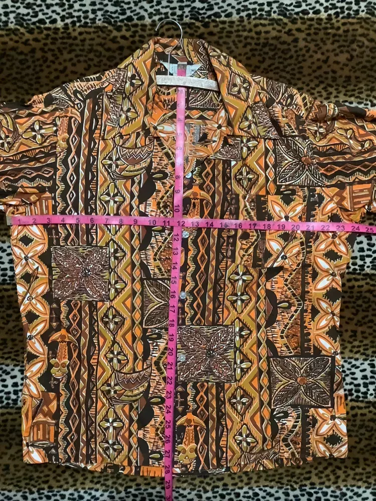 Vintage Tiki/Hawaiian Made in the PhiLiPPines Shirt