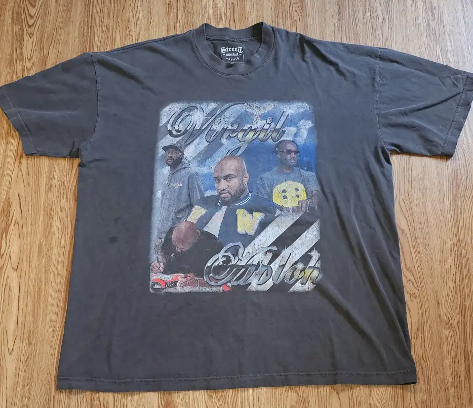 Virgil Abloh Street Market Supply Double Sided Graphic Tee