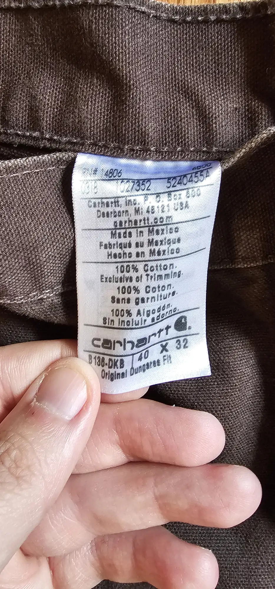 Y2K Vintage Carhartt Chocolate Brown Double Knee Pants