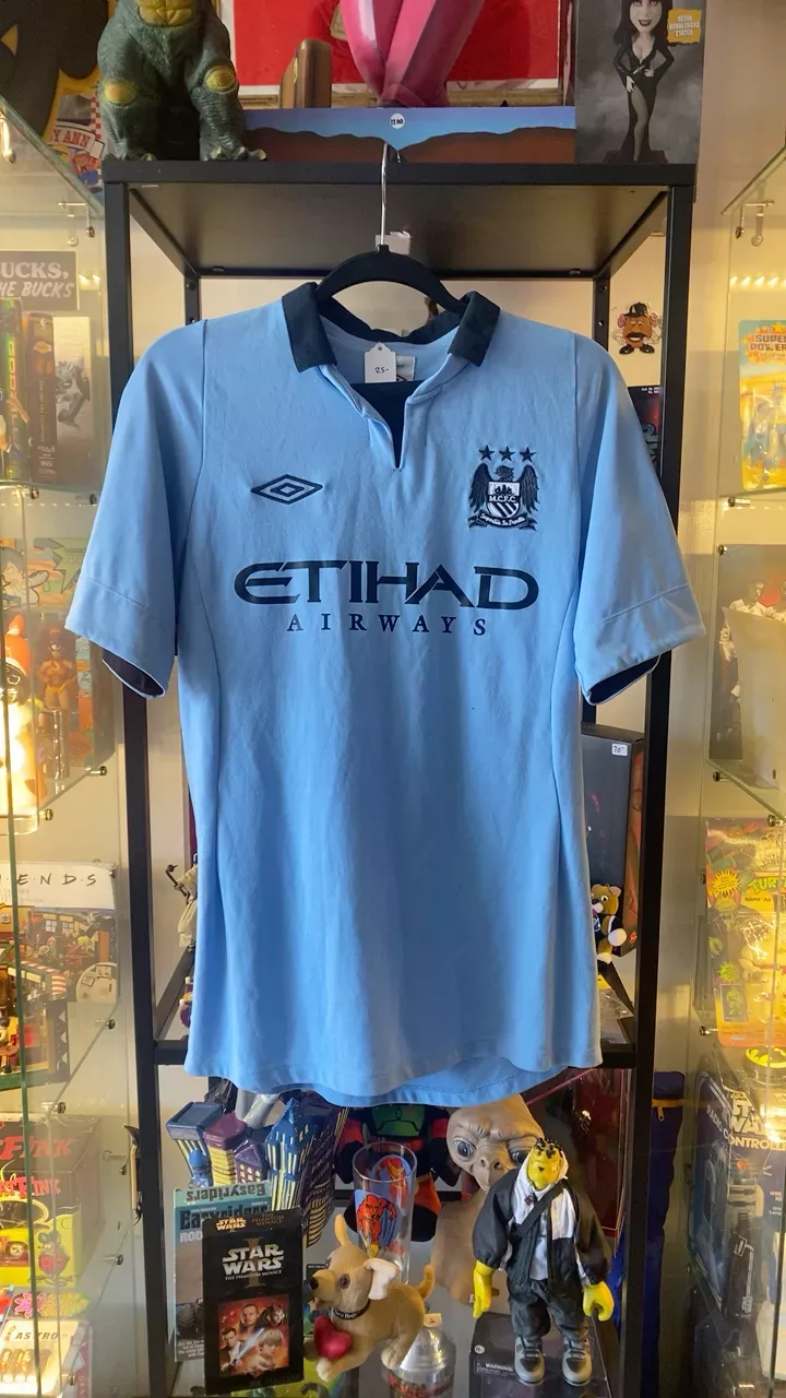 Manchester City Etihad Airways Soccer Jersey