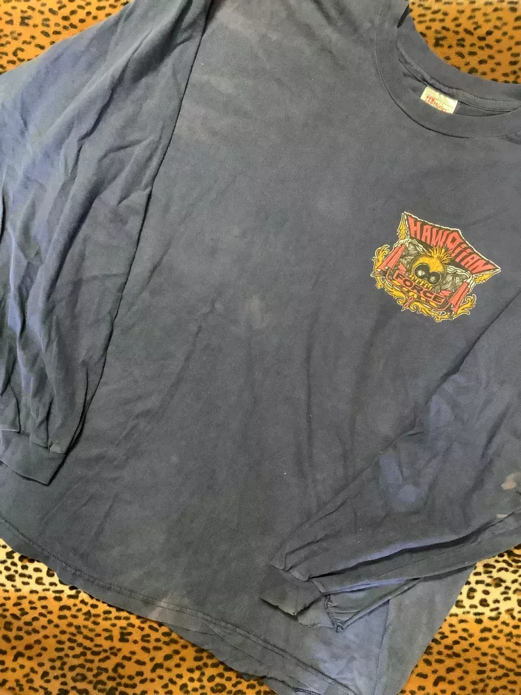 Vintage “Hawaiian Force” Hawaiian  HeadMan Long SLeeve T