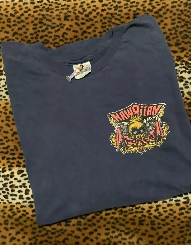 Vintage “Hawaiian Force” Hawaiian  HeadMan Long SLeeve T