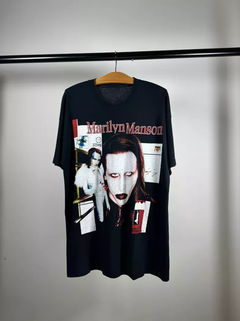 Vintage rare marylin manson 1996 antichrist superstar euro tee  shirt