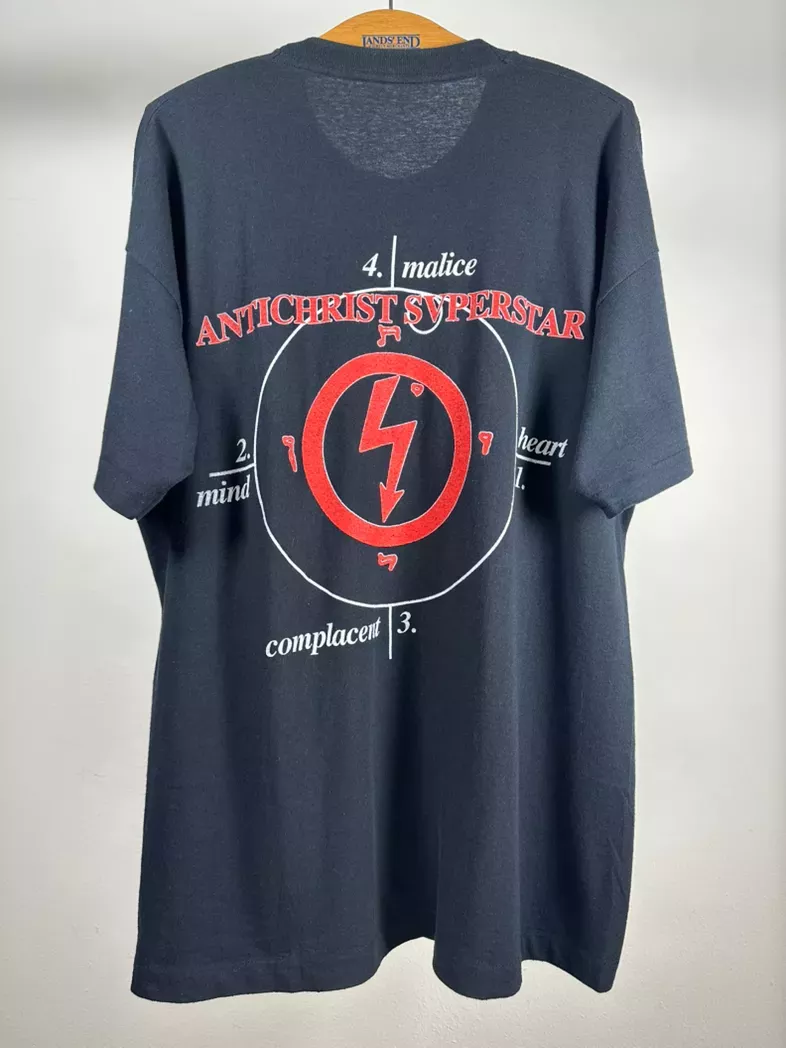 Vintage rare marylin manson 1996 antichrist superstar euro tee  shirt