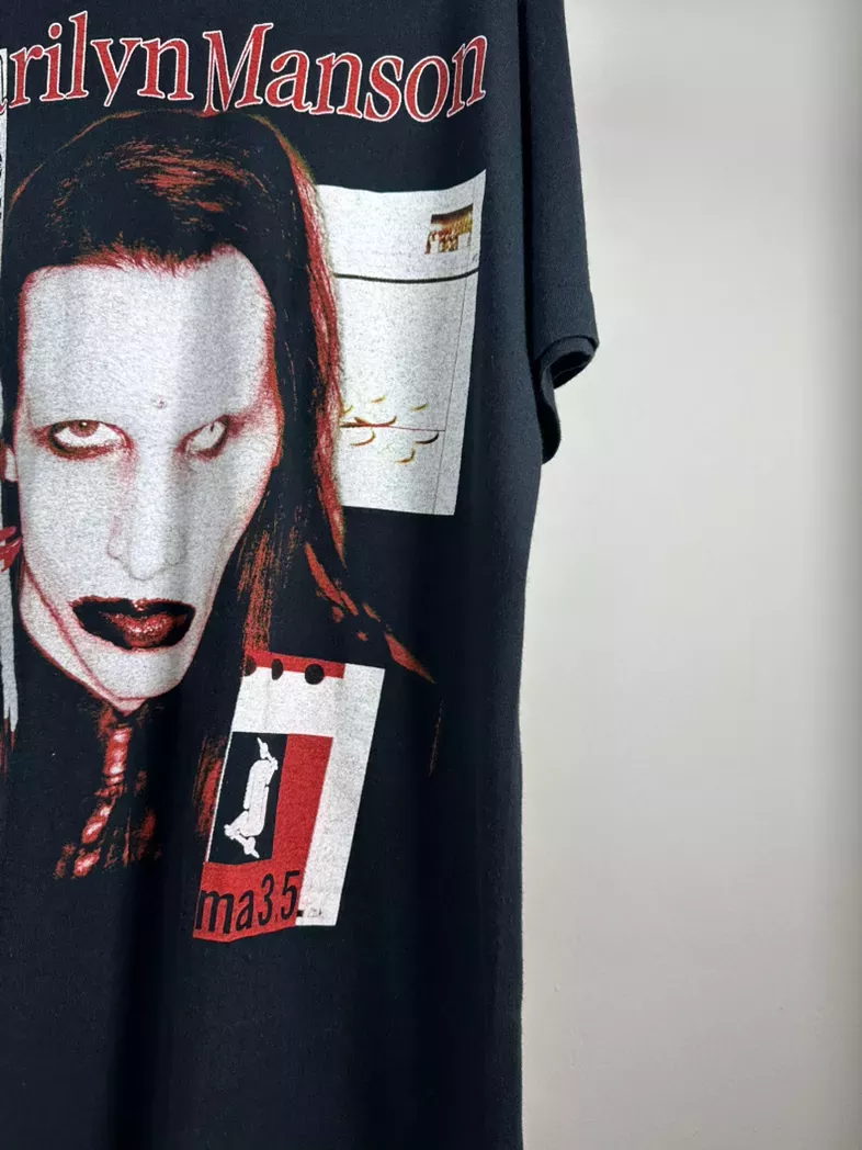 Vintage rare marylin manson 1996 antichrist superstar euro tee  shirt