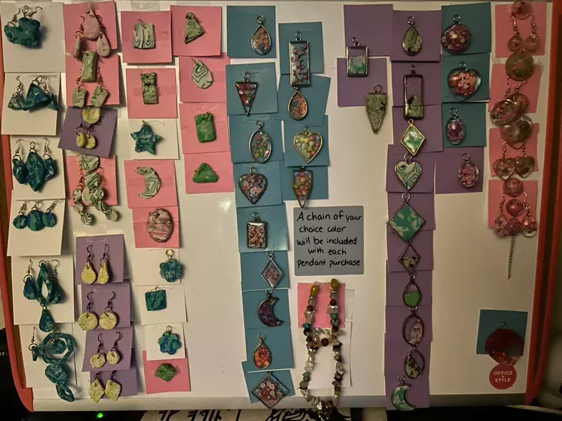 Artisan Crafted Pendants and earring sets