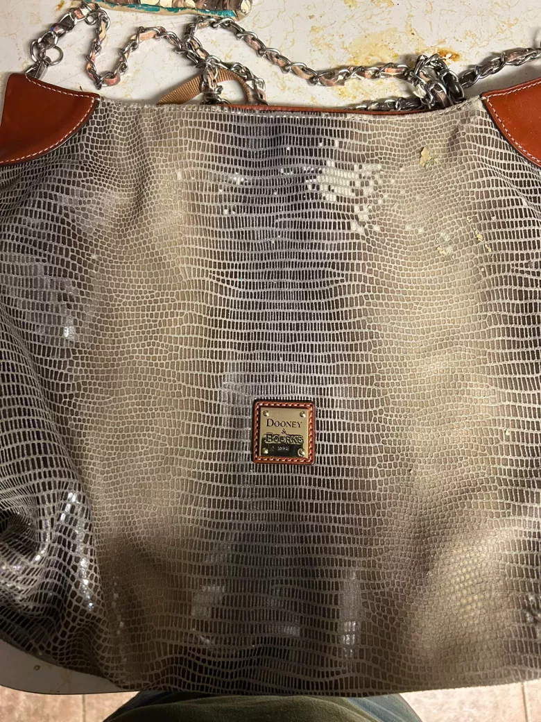 Dooney & Bourke Snakeskin Print Shoulder Bag