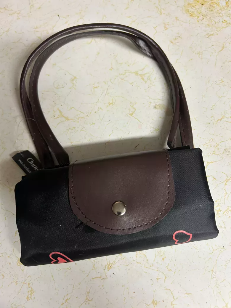 Chic Heart Print Tote Bag