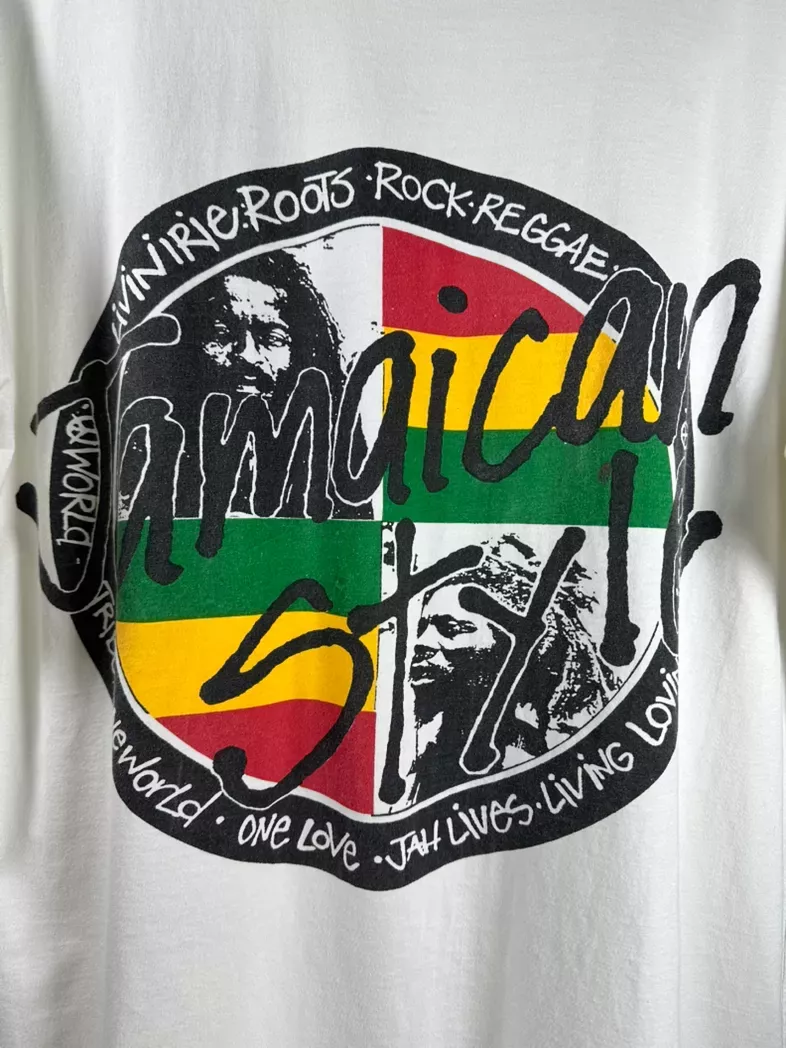 Vintage bob marley jamaican style reggae pub vintage tee shirt 90s