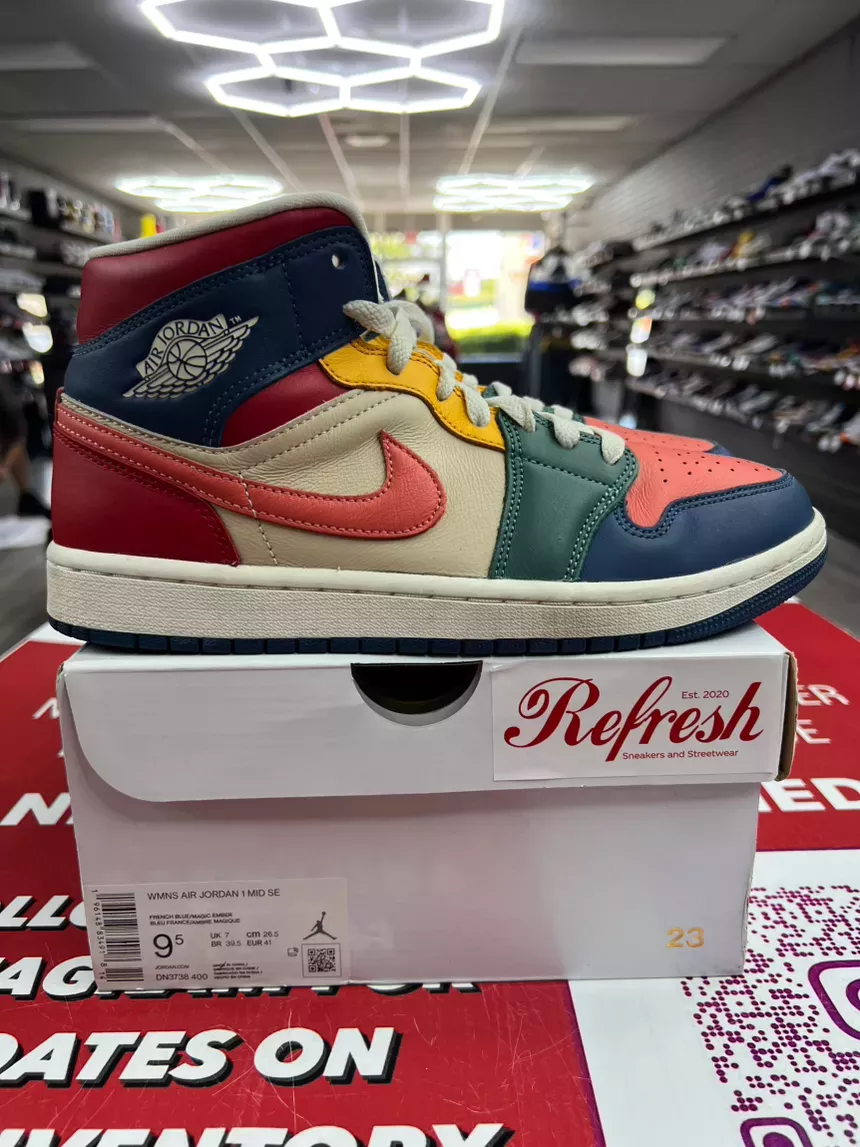 Air Jordan 1 Mid Multi Color Size 9.5w/8m