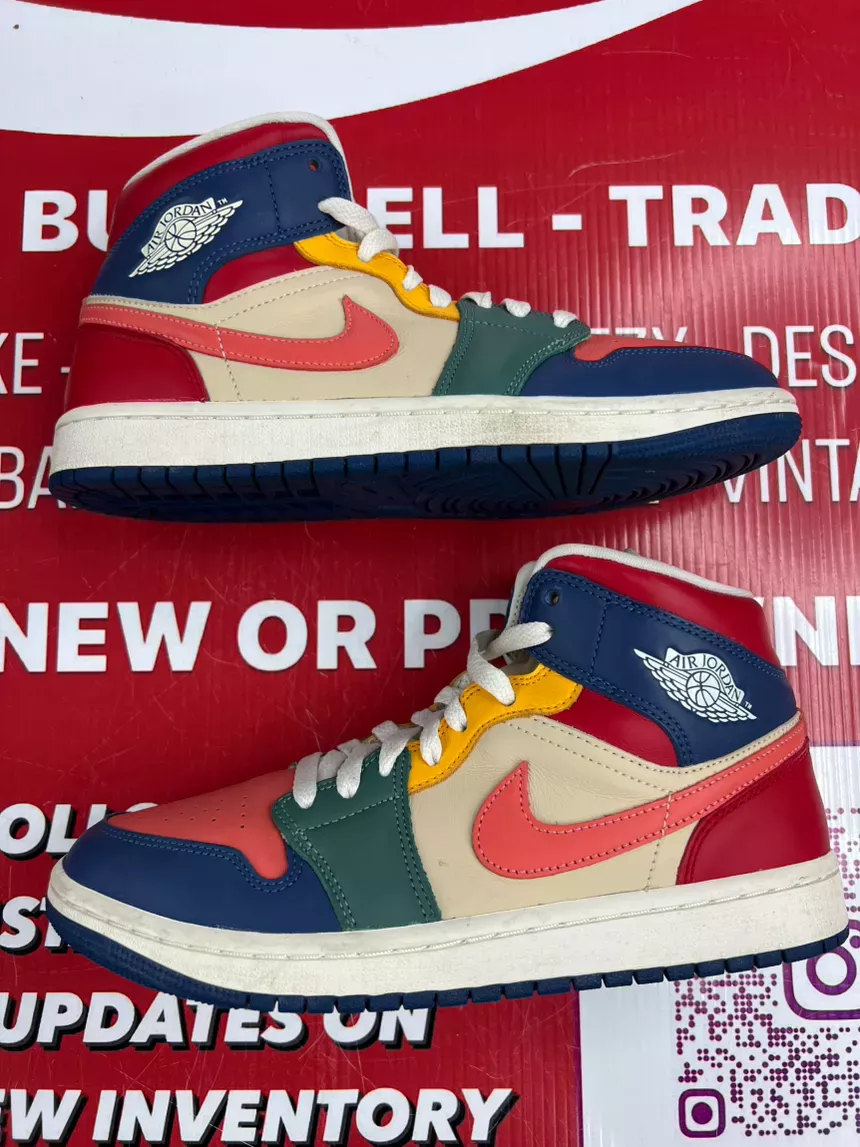 Air Jordan 1 Mid Multi Color Size 9.5w/8m