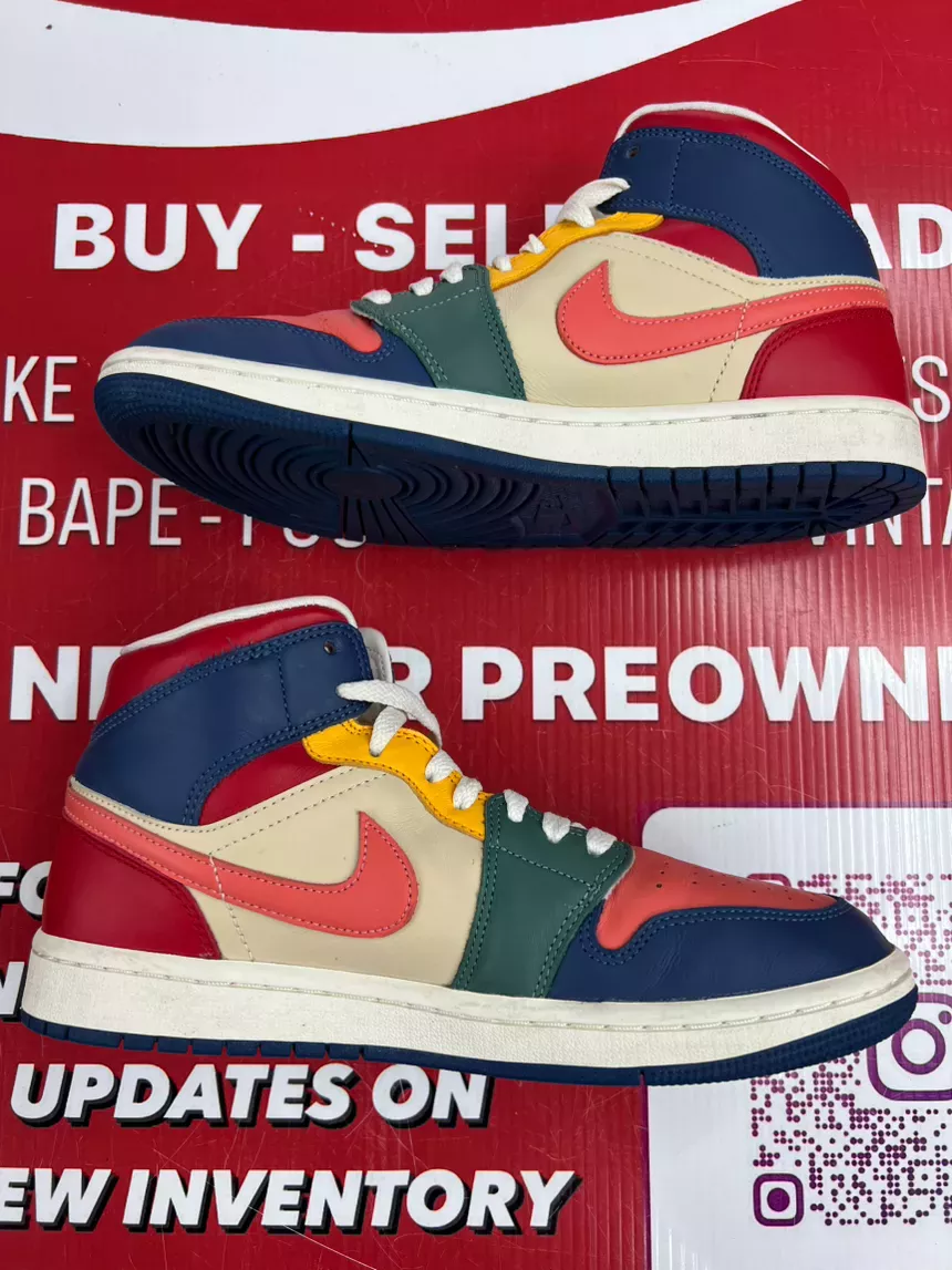 Air Jordan 1 Mid Multi Color Size 9.5w/8m