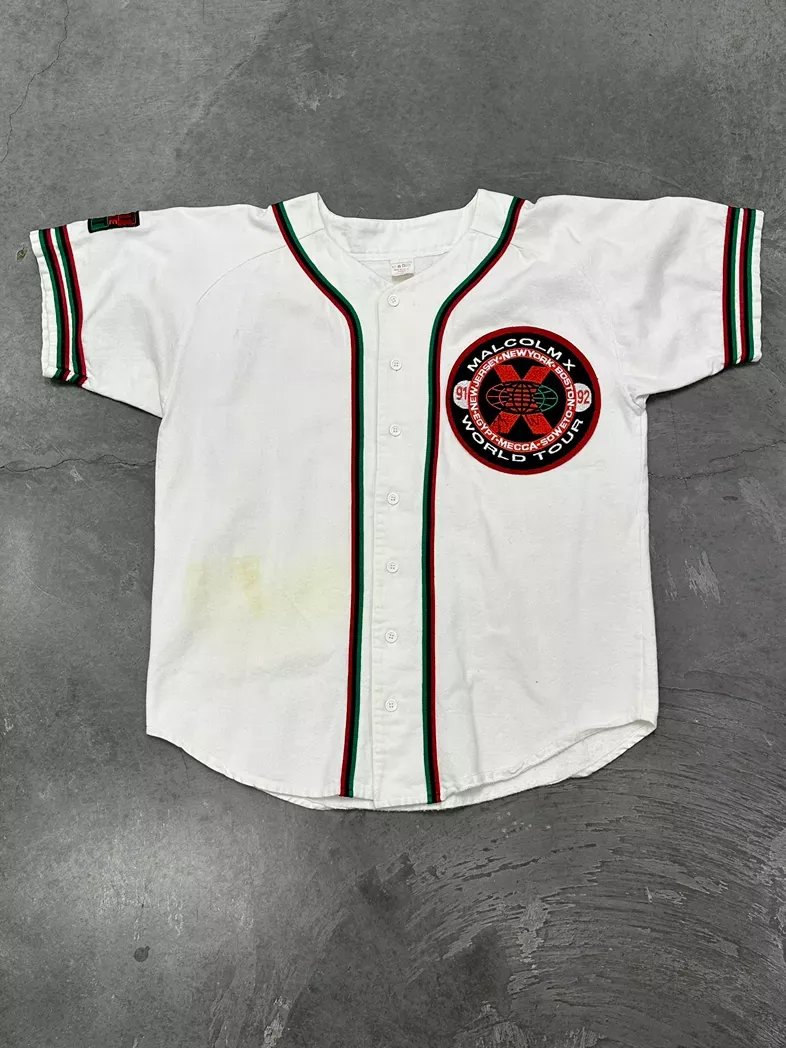 Spike Lee SIGNED Malcolm X World Tour Vintage Baseball Jersey
