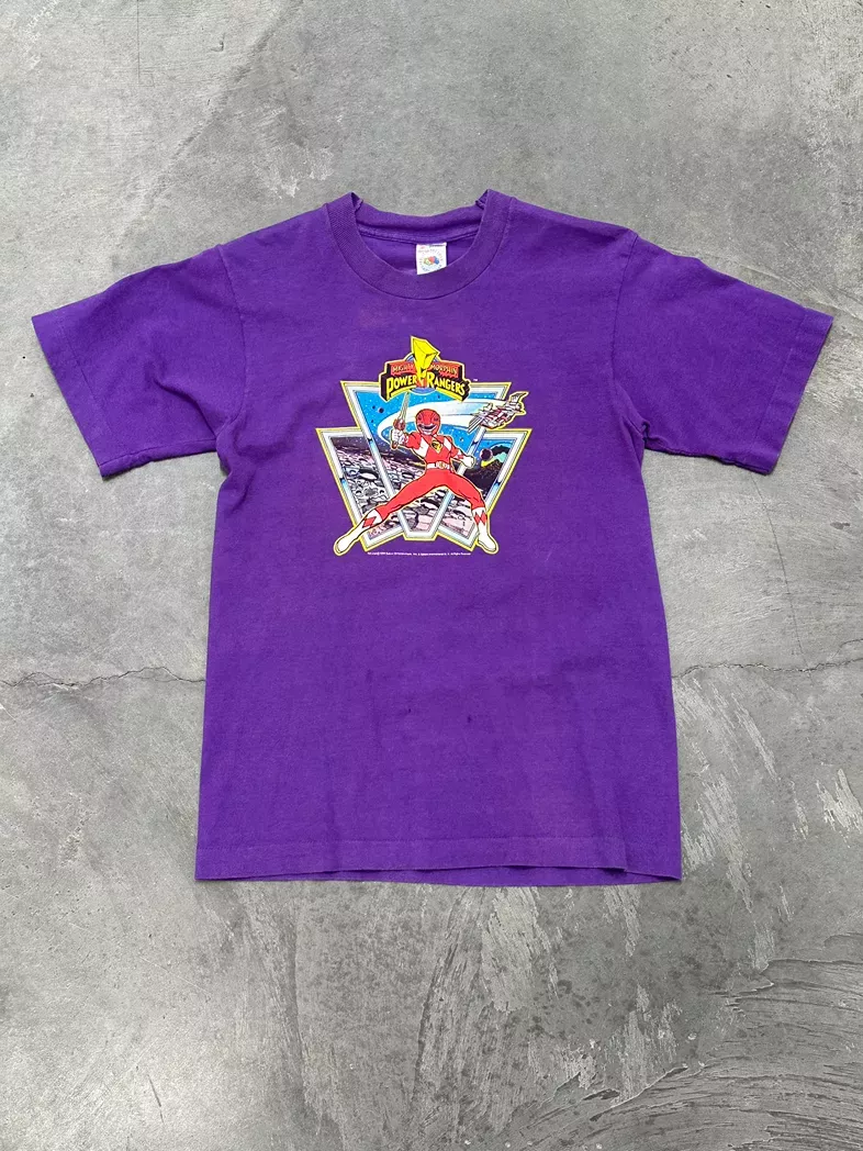 Vintage Mighty Morphin Power Rangers Purple T-Shirt