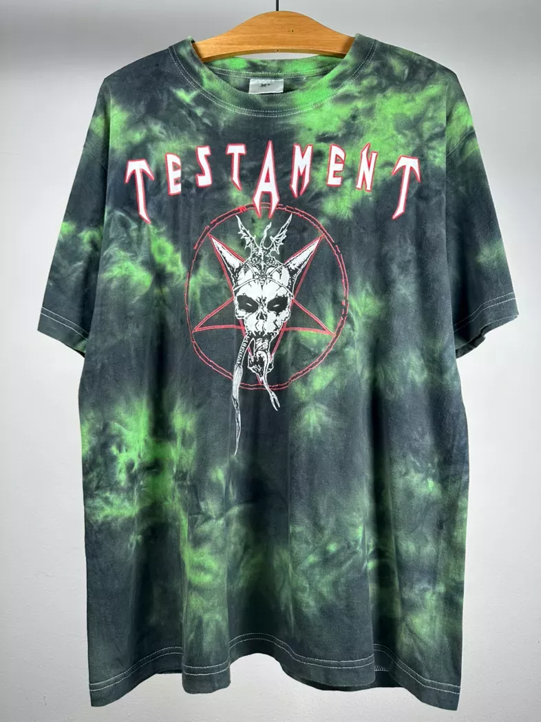 Vintage testament 90s tie dye euro parking lot boot tee shirt