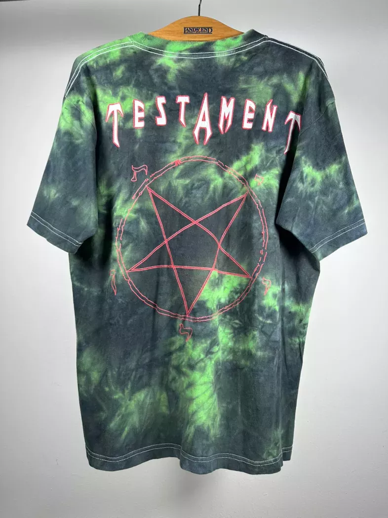 Vintage testament 90s tie dye euro parking lot boot tee shirt