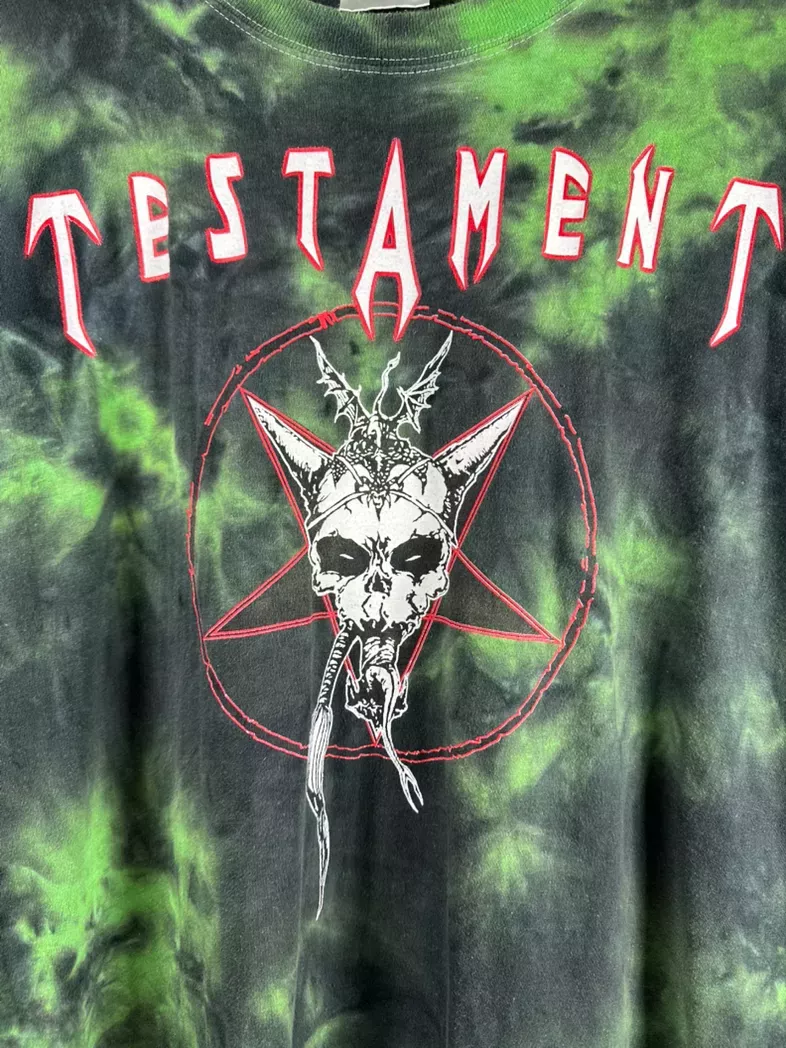 Vintage testament 90s tie dye euro parking lot boot tee shirt