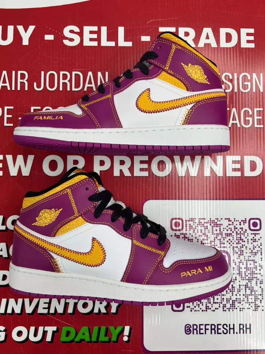 Air Jordan 1 Mid Dia De Los Muertos Size 6y